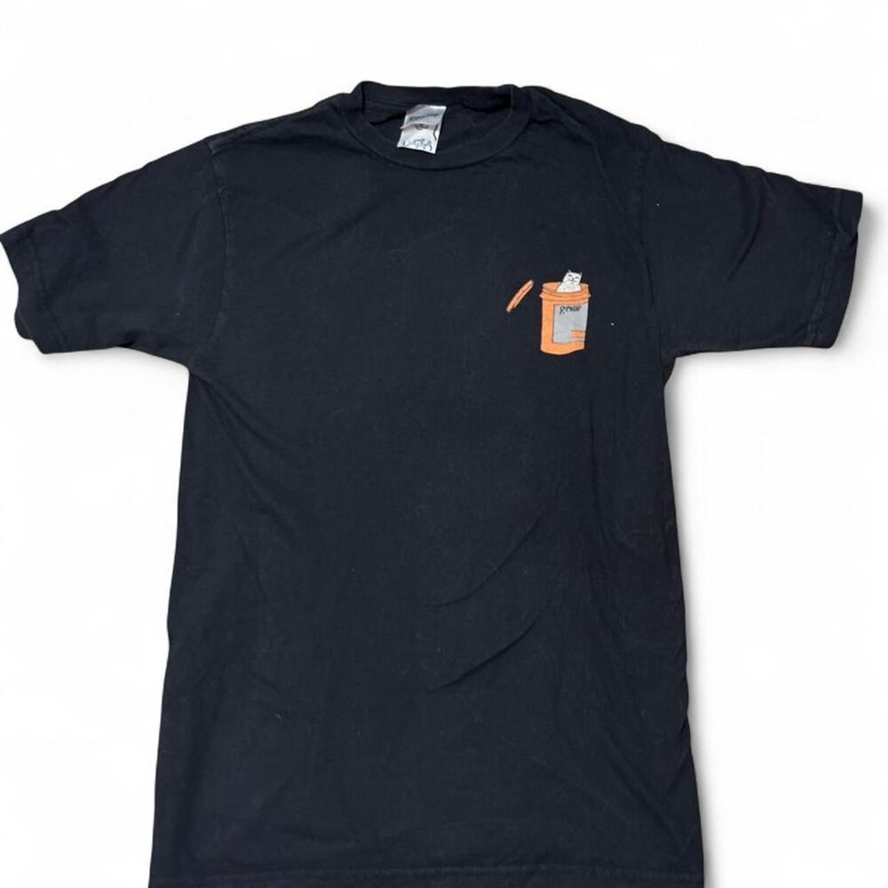 Black ripndip pill t shirt skater